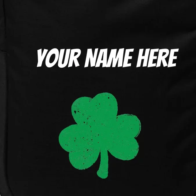 Custom St. Patrick's Day Shirt Personalized St Paddys Day TShirt Impact Tech Backpack