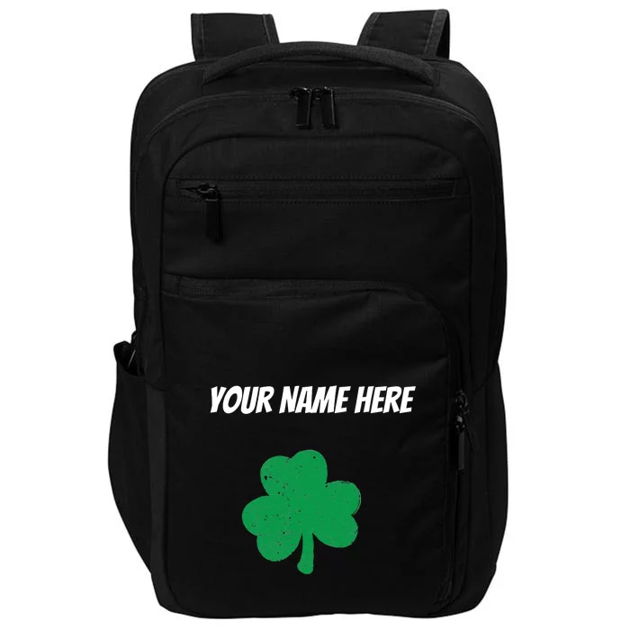 Custom St. Patrick's Day Shirt Personalized St Paddys Day TShirt Impact Tech Backpack