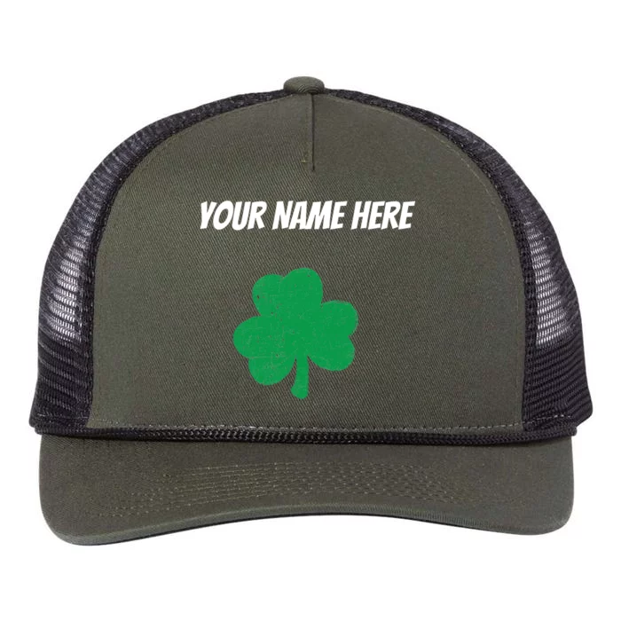 Custom St. Patrick's Day Shirt Personalized St Paddys Day TShirt Retro Rope Trucker Hat Cap