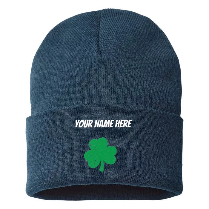 Custom St. Patrick's Day Shirt Personalized St Paddys Day TShirt Sustainable Knit Beanie