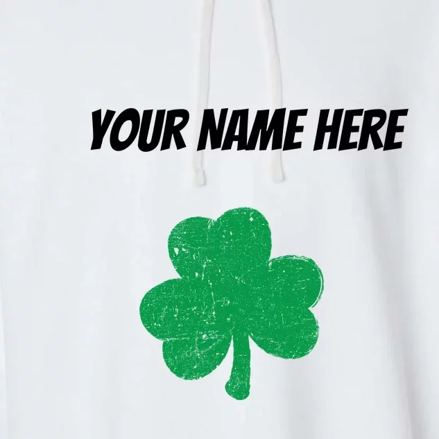 Custom St. Patrick's Day Shirt Personalized St Paddys Day TShirt Garment-Dyed Fleece Hoodie