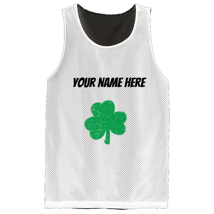 Custom St. Patrick's Day Shirt Personalized St Paddys Day TShirt Mesh Reversible Basketball Jersey Tank