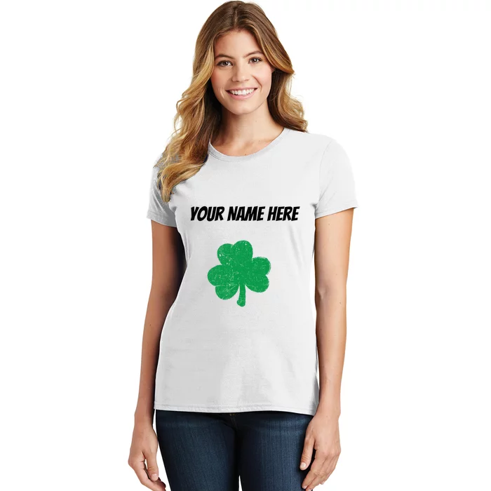 Custom St. Patrick's Day Shirt Personalized St Paddys Day TShirt Women's T-Shirt