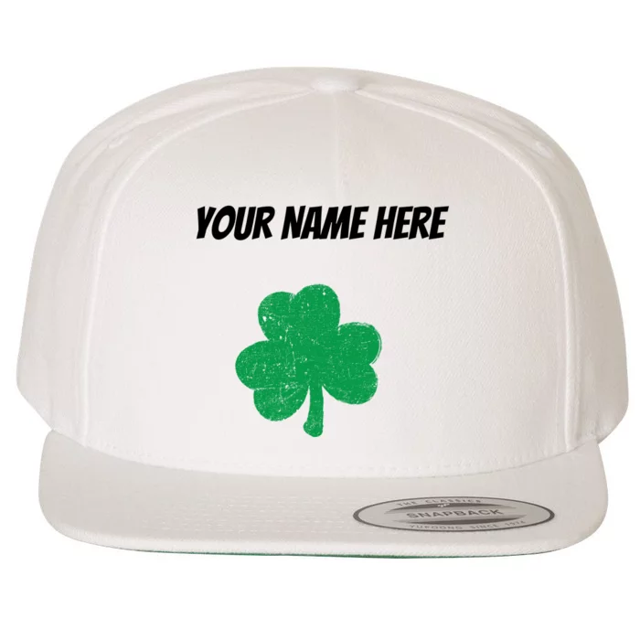 Custom St. Patrick's Day Shirt Personalized St Paddys Day TShirt Wool Snapback Cap