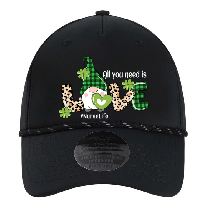 Cute St Patricks Day For Nurse Love Gnome Nurses Gift Performance The Dyno Cap