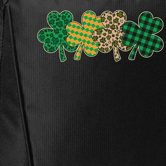 Cute St Patrick's Day Patterns Shamrock Clovers City Backpack