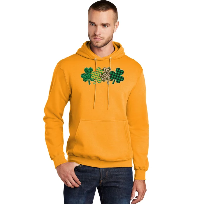 Cute St Patrick's Day Patterns Shamrock Clovers Hoodie