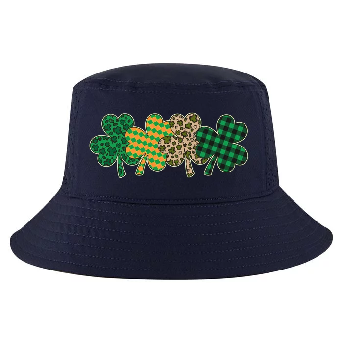 Cute St Patrick's Day Patterns Shamrock Clovers Cool Comfort Performance Bucket Hat