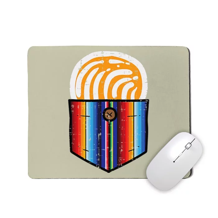 Conchas Serape Pocket Cinco De Mayo Mexican Fiesta Party Mousepad