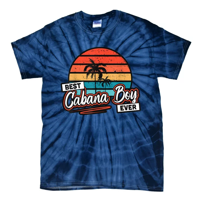 Colorful Sunset Palm Tree Best Cabana Boy Ever Tie-Dye T-Shirt