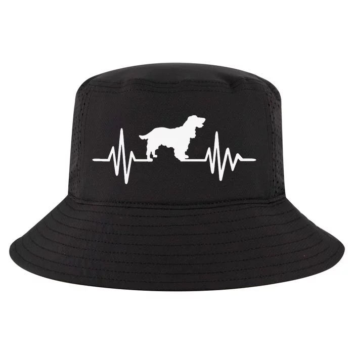 Cocker Spaniel pulse funny pet lovers Cool Comfort Performance Bucket Hat