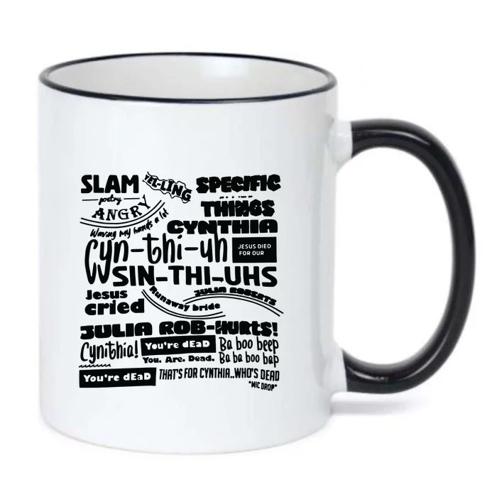 Cynthia Slam Poetry Black Color Changing Mug