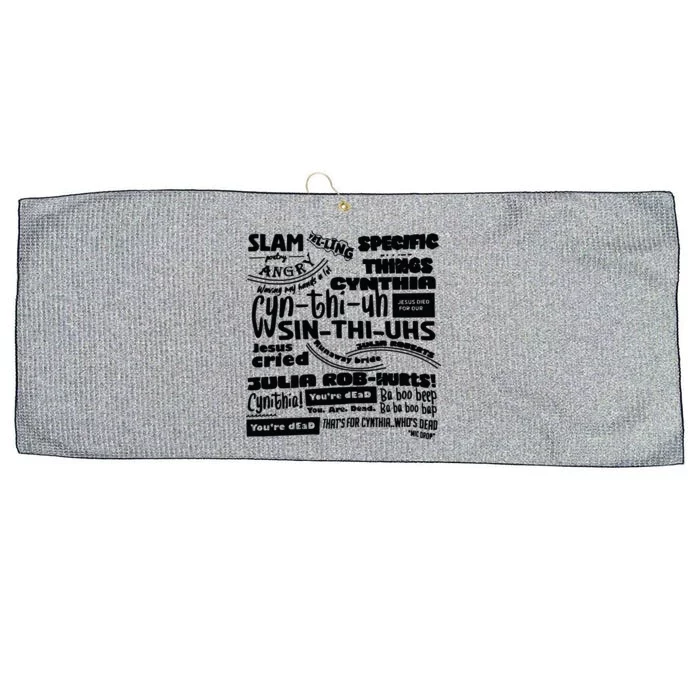 Cynthia Slam Poetry Large Microfiber Waffle Golf Towel