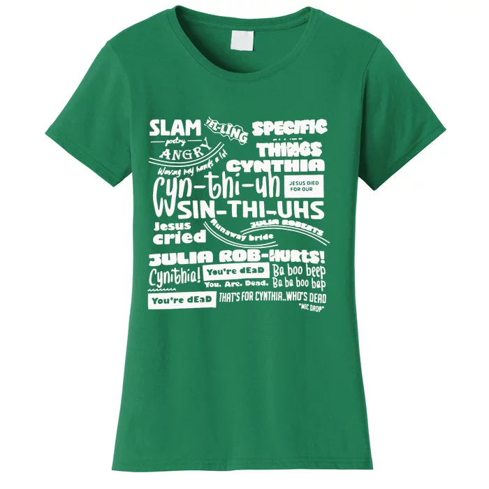 Cynthia Slam Poetry Women's T-Shirt