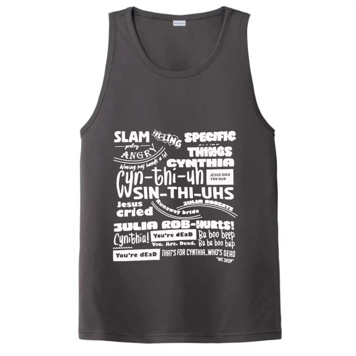 Cynthia Slam Poetry Performance Tank