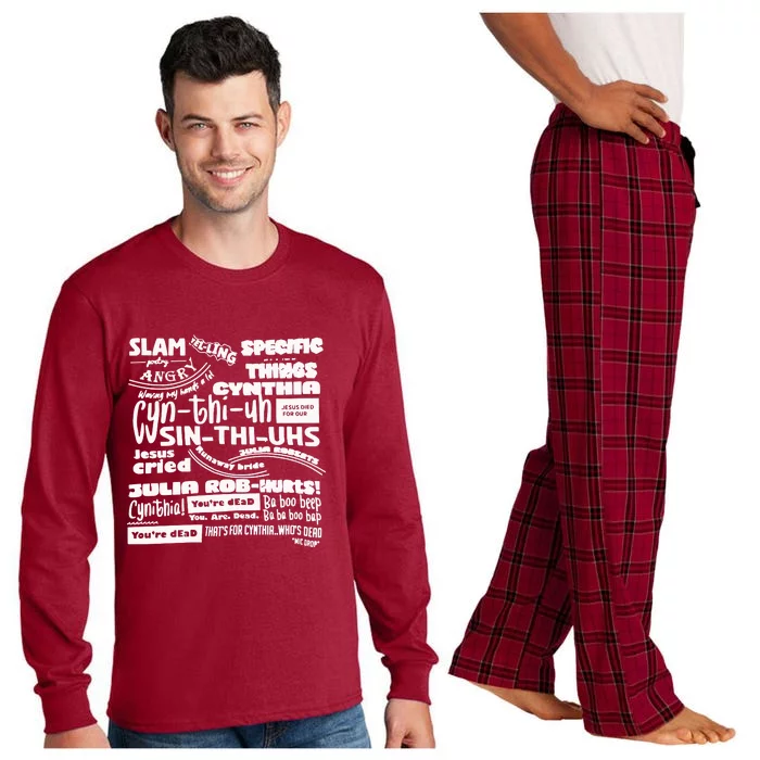 Cynthia Slam Poetry Long Sleeve Pajama Set