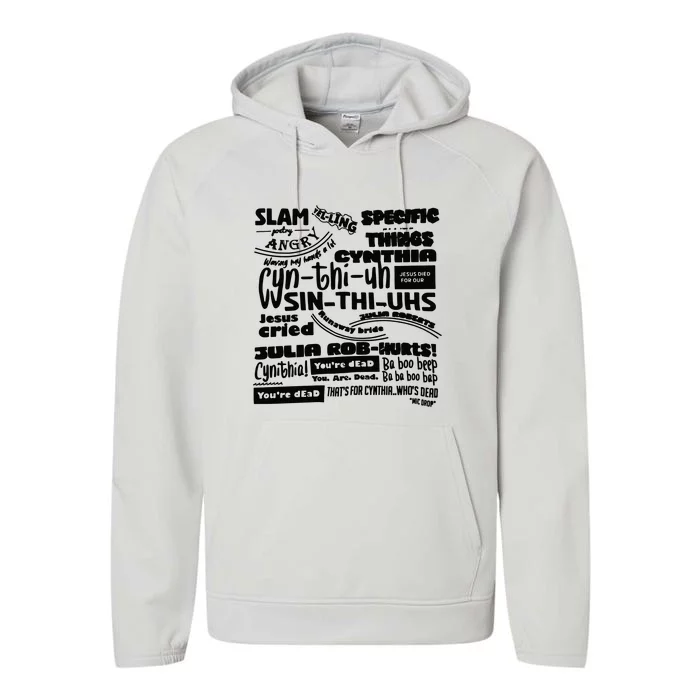 Cynthia Slam Poetry Performance Fleece Hoodie