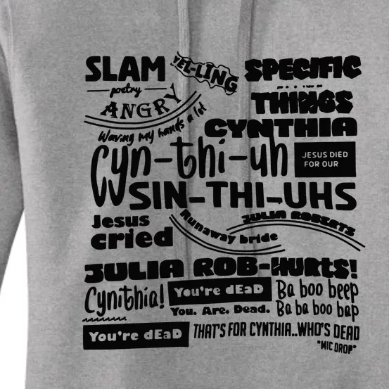 Cynthia Slam Poetry Women's Pullover Hoodie