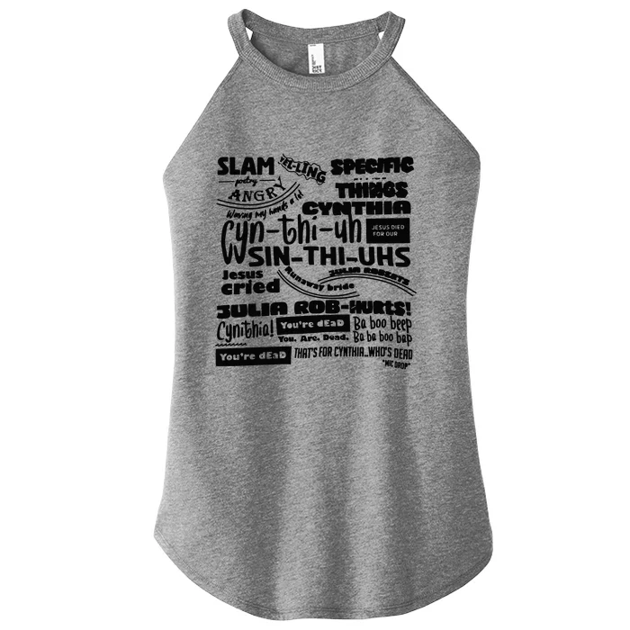 Cynthia Slam Poetry Women’s Perfect Tri Rocker Tank