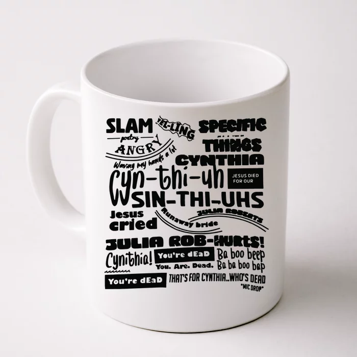 Cynthia Slam Poetry Front & Back Coffee Mug