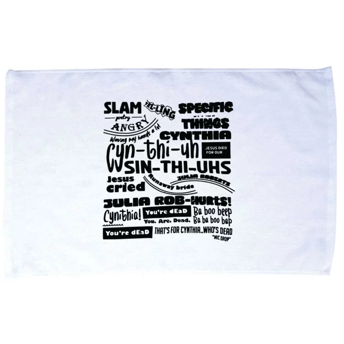 Cynthia Slam Poetry Microfiber Hand Towel