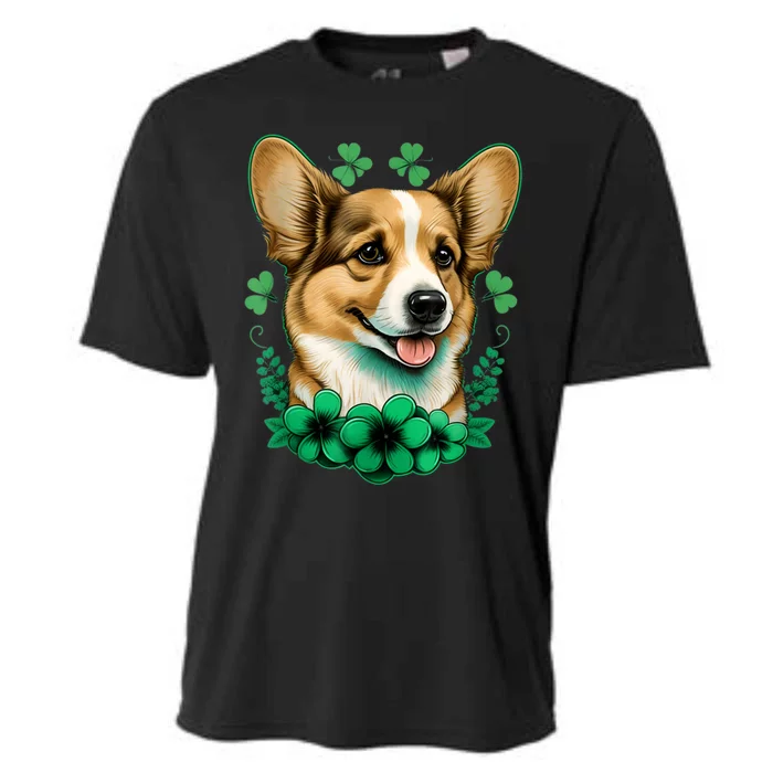 Corgi St. Patricks Day: Fun For Corgi And Irish Lovers Cooling Performance Crew T-Shirt