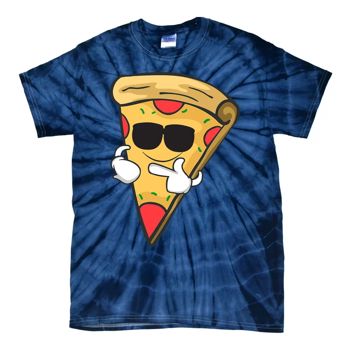 Cool Sunglasses Pizza T Gift Boy Girl Tie-Dye T-Shirt