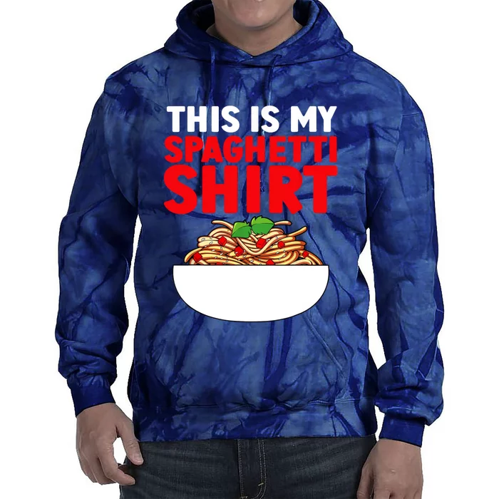 Cute Spaghetti Pasta Spaghetti Lover Tie Dye Hoodie