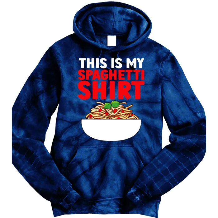 Cute Spaghetti Pasta Spaghetti Lover Tie Dye Hoodie