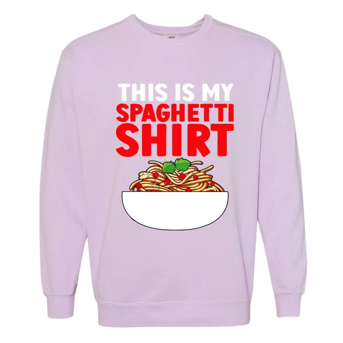 Cute Spaghetti Pasta Spaghetti Lover Garment-Dyed Sweatshirt