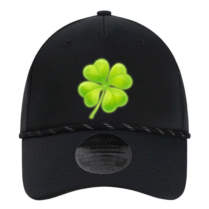 Cute St Patricks Day Lucky Glowing Shamrock Clover Performance The Dyno Cap