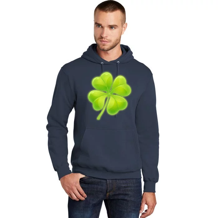 Cute St Patricks Day Lucky Glowing Shamrock Clover Tall Hoodie