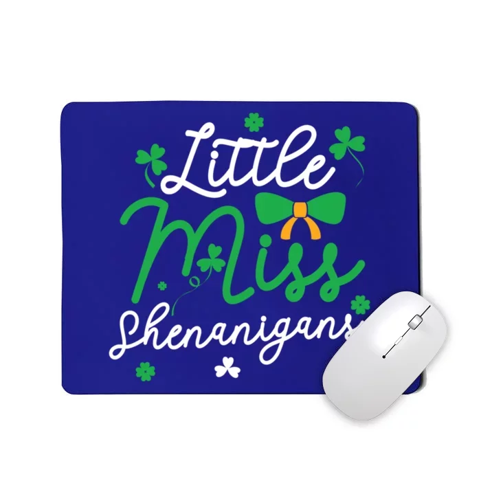 Cute St Patrick Costume Shamrock Little Miss Shenanigans Gift Mousepad