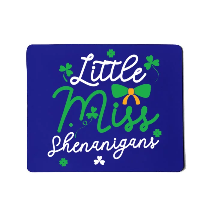 Cute St Patrick Costume Shamrock Little Miss Shenanigans Gift Mousepad