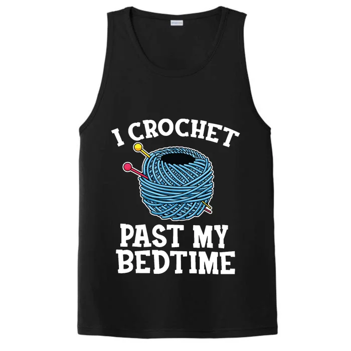 Crochet Shirts Quilting Knitting Sewing Funny Crocheters Performance Tank