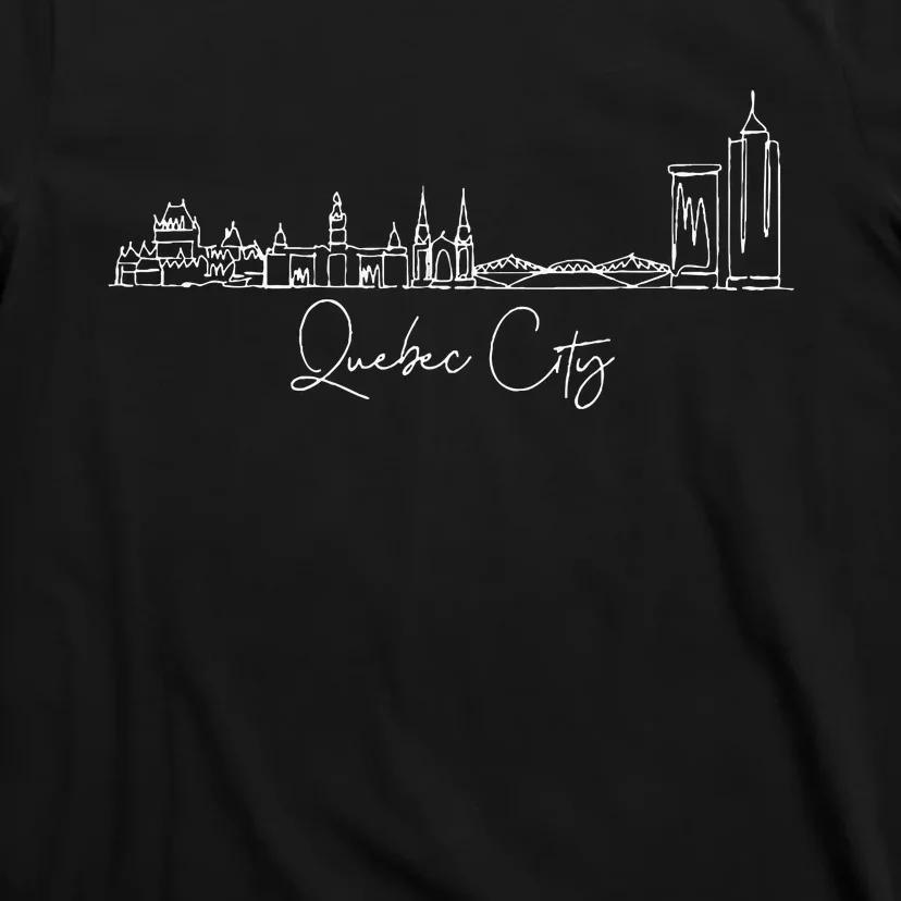 City Skyline Quebec Canada T-Shirt