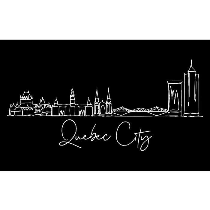 City Skyline Quebec Canada Bumper Sticker