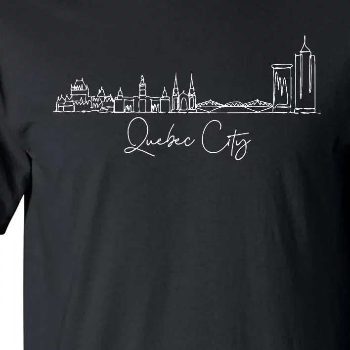 City Skyline Quebec Canada Tall T-Shirt