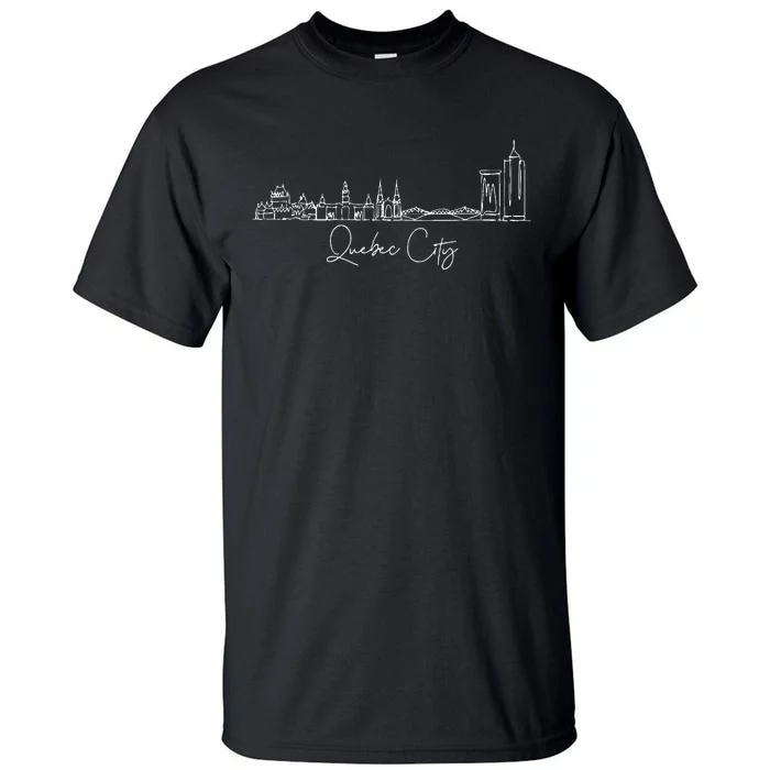 City Skyline Quebec Canada Tall T-Shirt