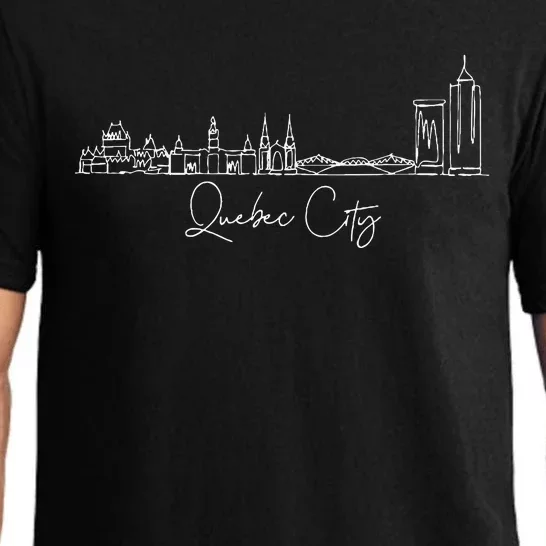 City Skyline Quebec Canada Pajama Set