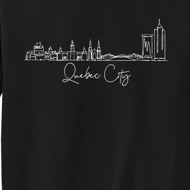 City Skyline Quebec Canada Tall Sweatshirt