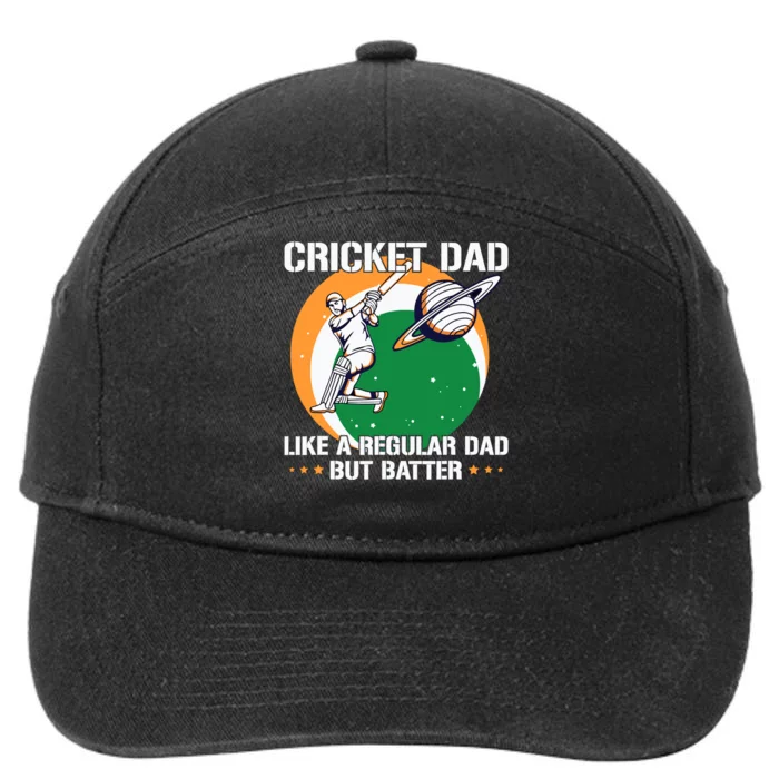 Cricket Sport Quote For An Indian Cricket Dad 7-Panel Snapback Hat