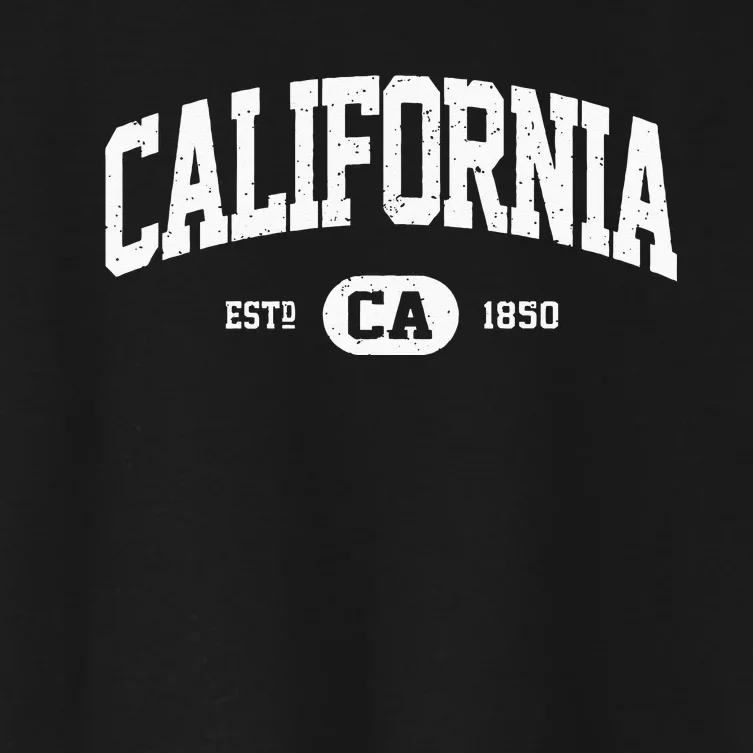 California Swea Retro Vintage California Hoodie Gifts Women's Crop Top Tee