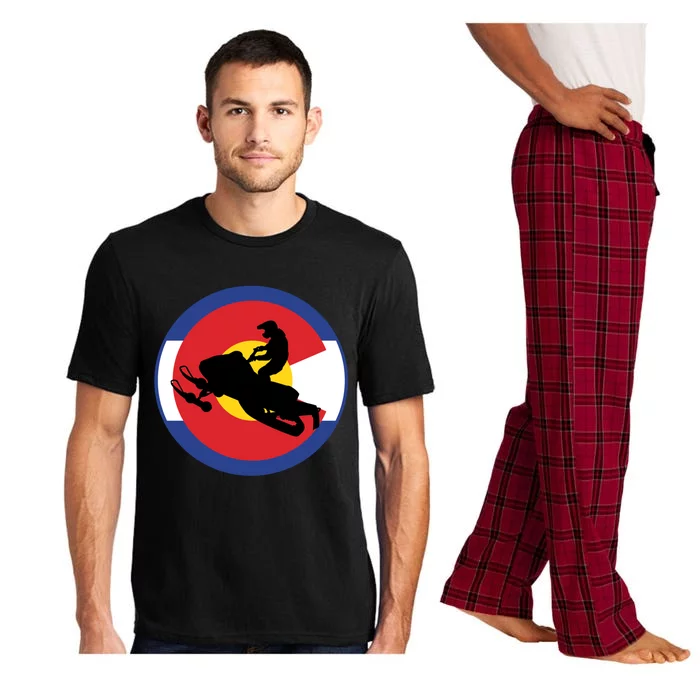 Colorado Snowmobile Rider Snowmobiling In Colorado Gift Pajama Set