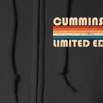 Cummins Surname Retro Full Zip Hoodie