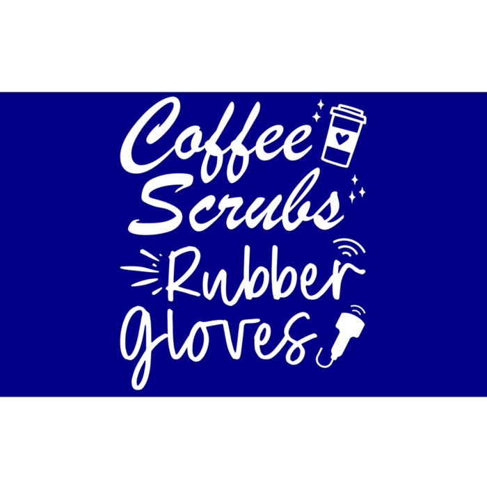 Coffee Scrubs Rubber Gloves Sonography Cardiac Sonographer Gift Bumper Sticker