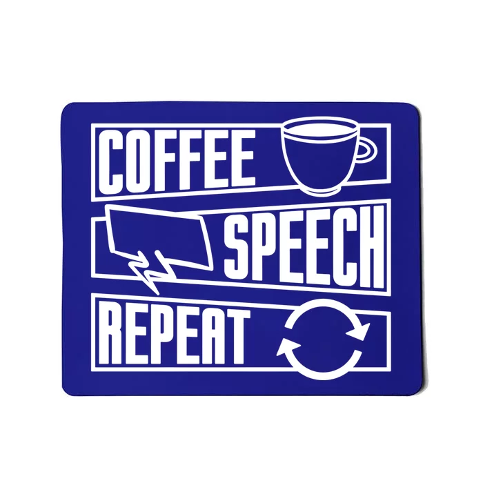 Coffee Speech Repeat Anxiety Awareness Care Tal Health Gift Mousepad