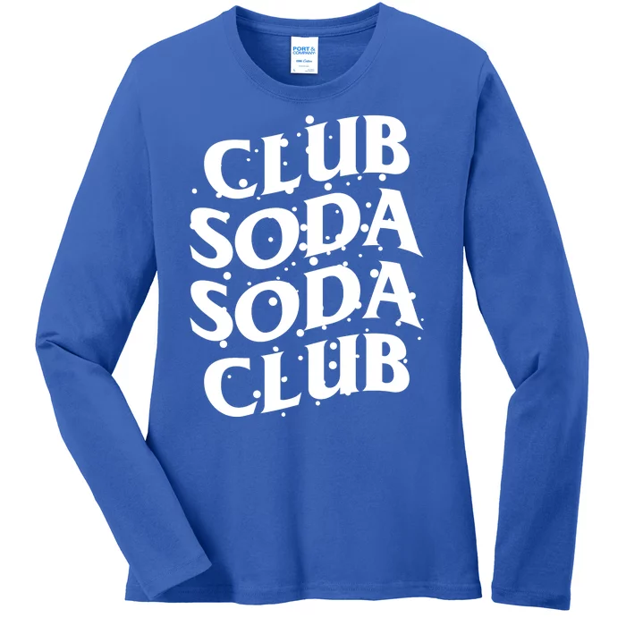 Club Soda Retro Ladies Long Sleeve Shirt