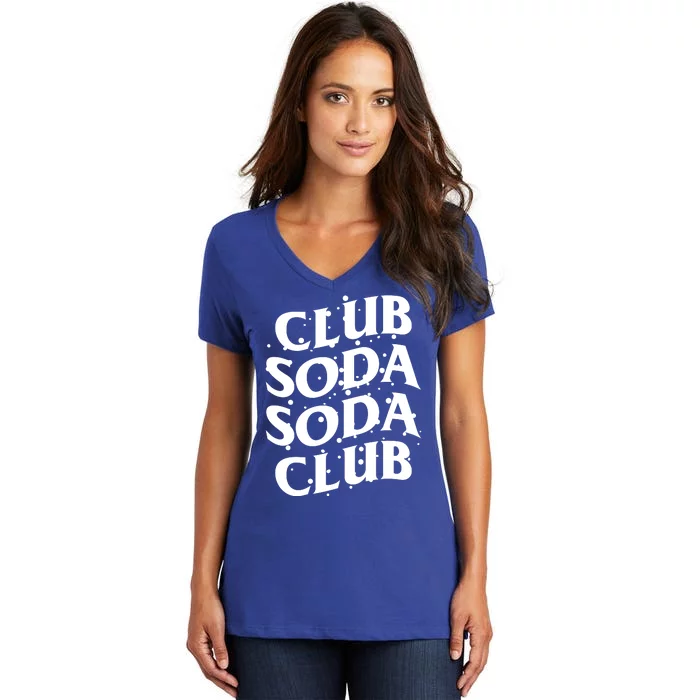 Club Soda Retro Women's V-Neck T-Shirt