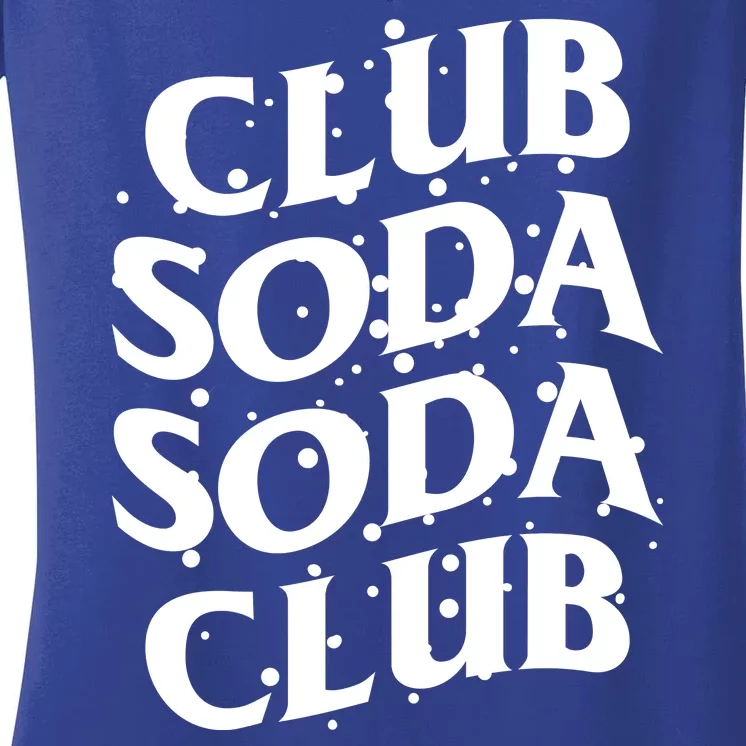 Club Soda Retro Women's V-Neck T-Shirt